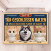 Personalisierte Fußmatte – Geschenke für Hundeliebhaber, Katzenbesitzer – Unser Zuhause, unser Glück