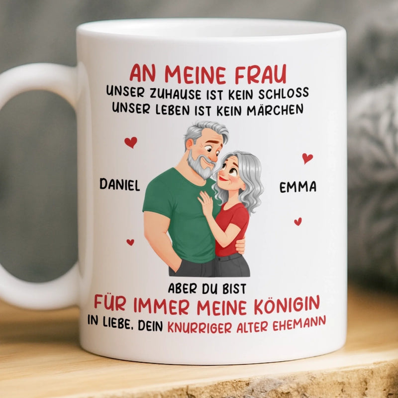 Personalisierte Tasse – Geschenk für Paar – Meine Königin Für Immer