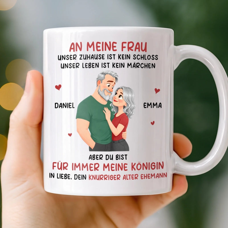 Personalisierte Tasse – Geschenk für Paar – Meine Königin Für Immer