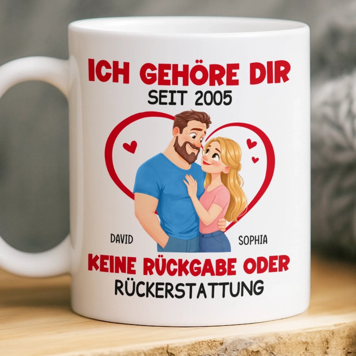 Personalisierte Tasse – Geschenk für Paar – Alle Verkäufe Sind Endgültig