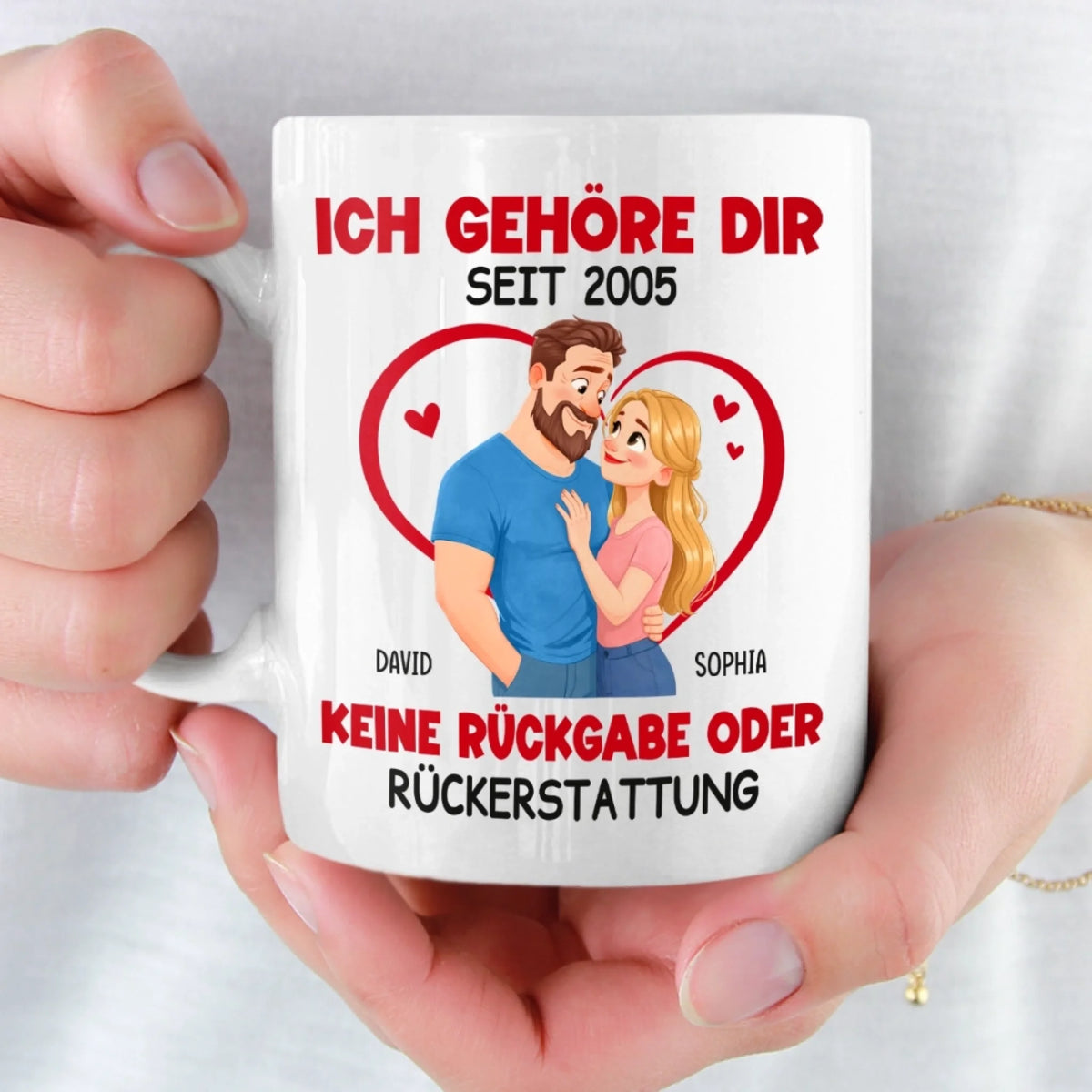 Personalisierte Tasse – Geschenk für Paar – Alle Verkäufe Sind Endgültig