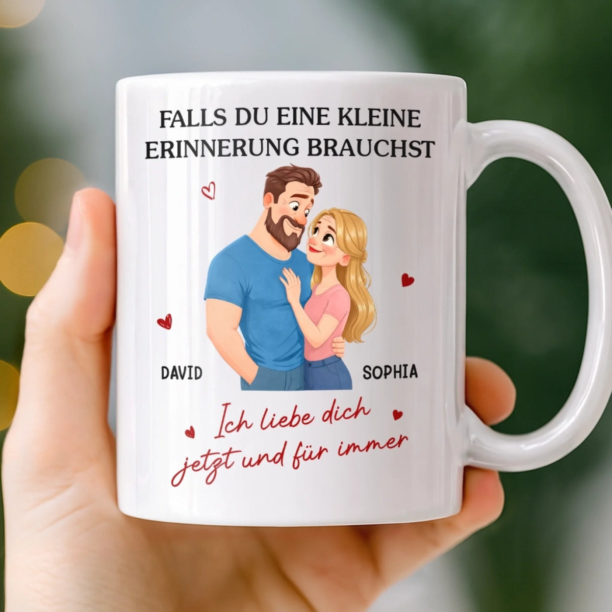 Personalisierte Tasse – Geschenk für Paar – Ich Liebe Dich Jetzt Und Für Immer