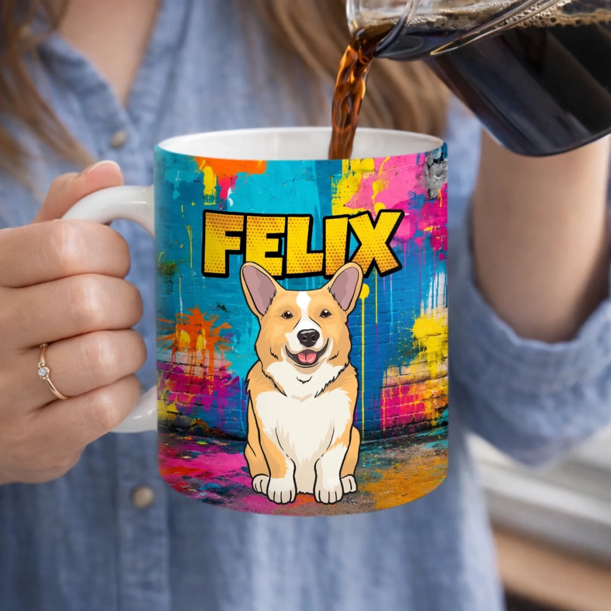Personalisierte Tasse mit 3D-Effekt – Geschenk Für Hundeliebhaber – Mein kleines Hündchen