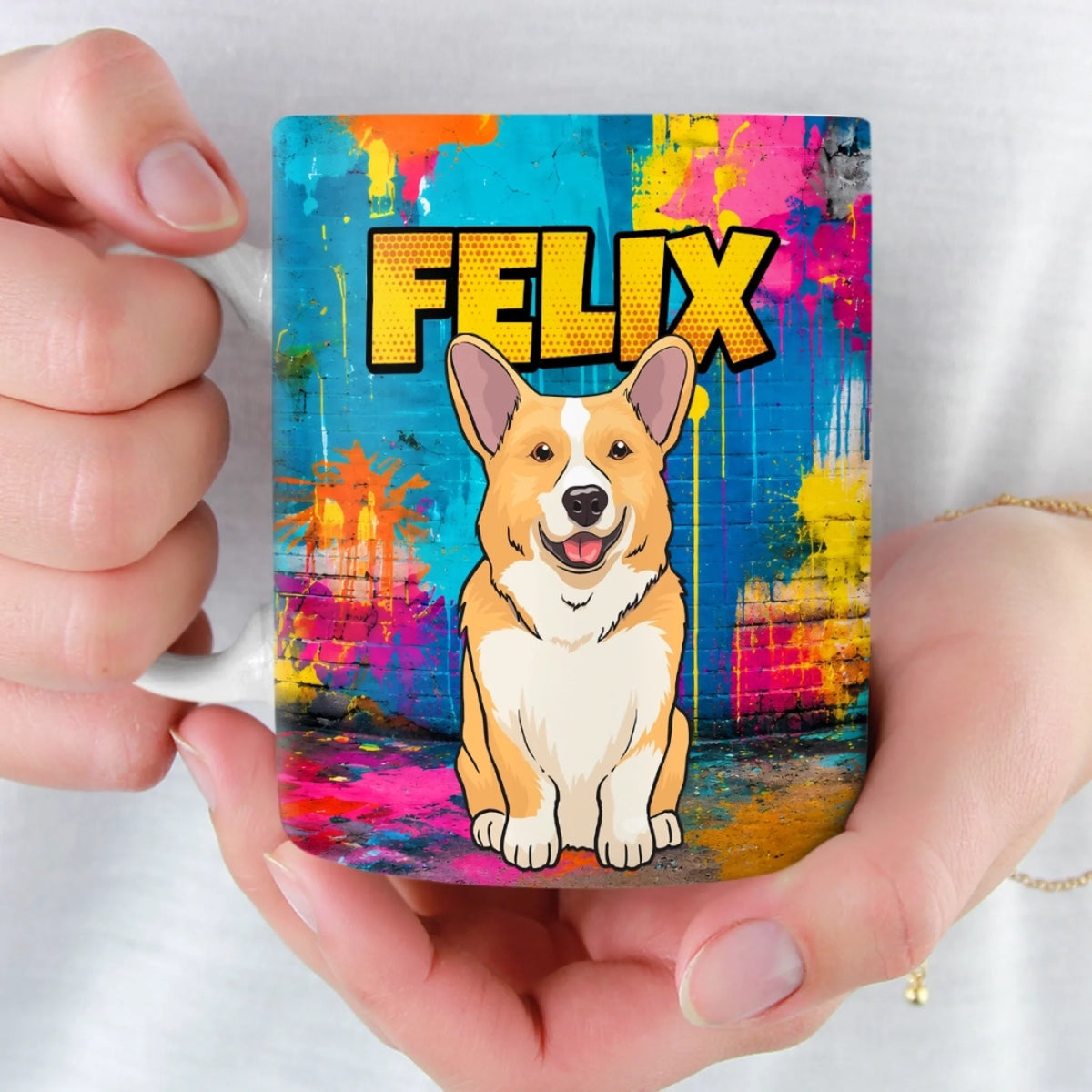 Personalisierte Tasse mit 3D-Effekt – Geschenk Für Hundeliebhaber – Mein kleines Hündchen