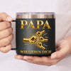 Personalisierter Thermobecher mit Henkel – Geschenk für Papa, Opa – Für Immer an Deiner Seite