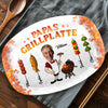 Personalisierte Grillplatte – Vatertagsgeschenk für Papa, Opa – König Des Grills