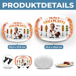 Personalisierte Grillplatte – Vatertagsgeschenk für Papa, Opa – König Des Grills
