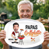 Personalisierte Grillplatte – Vatertagsgeschenk für Papa, Opa – Papas BBQ-Crew