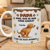 Personalisierte Tasse mit 3D-Effekt – Geschenke für Hundepapa & Katzenmama – Danke Für Deine Geduld Mit Uns