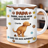 Personalisierte Tasse mit 3D-Effekt – Geschenke für Hundepapa & Katzenmama – Danke Für Deine Geduld Mit Uns