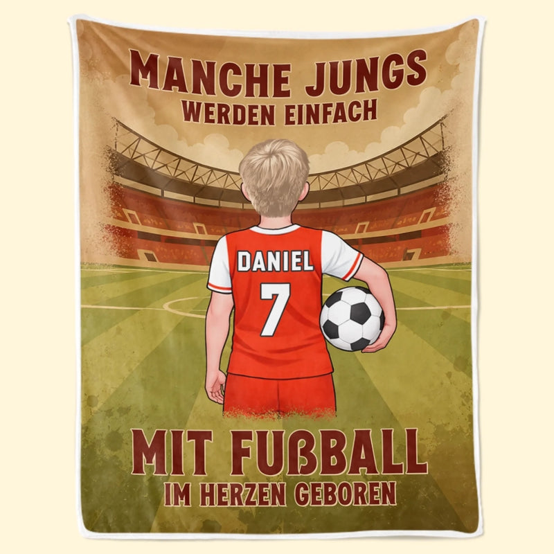 Personalisierte Decke - Geschenke für Sportbegeisterte – Mitglieder des Fußballvereins