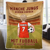 Personalisierte Decke - Geschenke für Sportbegeisterte – Mitglieder des Fußballvereins