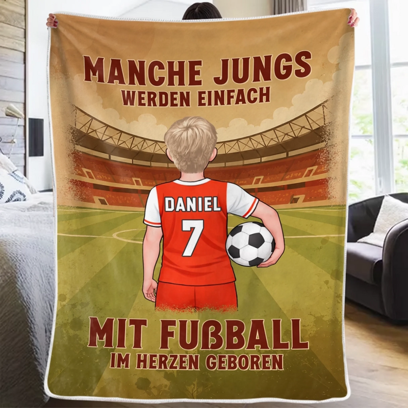 Personalisierte Decke - Geschenke für Sportbegeisterte – Mitglieder des Fußballvereins