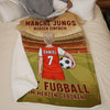 Personalisierte Decke - Geschenke für Sportbegeisterte – Mitglieder des Fußballvereins
