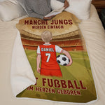 Personalisierte Decke - Geschenke für Sportbegeisterte – Mitglieder des Fußballvereins