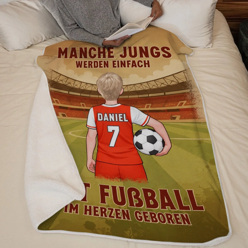Personalisierte Decke - Geschenke für Sportbegeisterte – Mitglieder des Fußballvereins