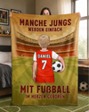 Personalisierte Decke - Geschenke für Sportbegeisterte – Mitglieder des Fußballvereins