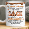 Personalisierte Tasse mit 3D-Effekt – Vatertagsgeschenke, Lustige Geschenke für Papa – Familie Geht üBer Blut Hinaus