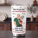 Personalisierter Becher mit 3D-Effekt – Geschenk für Paar – Mit Dir Wäre Jedes Leben Schöner
