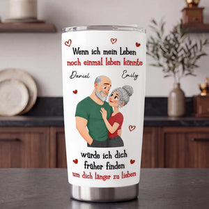 Personalisierter Becher mit 3D-Effekt – Geschenk für Paar – Mit Dir Wäre Jedes Leben Schöner