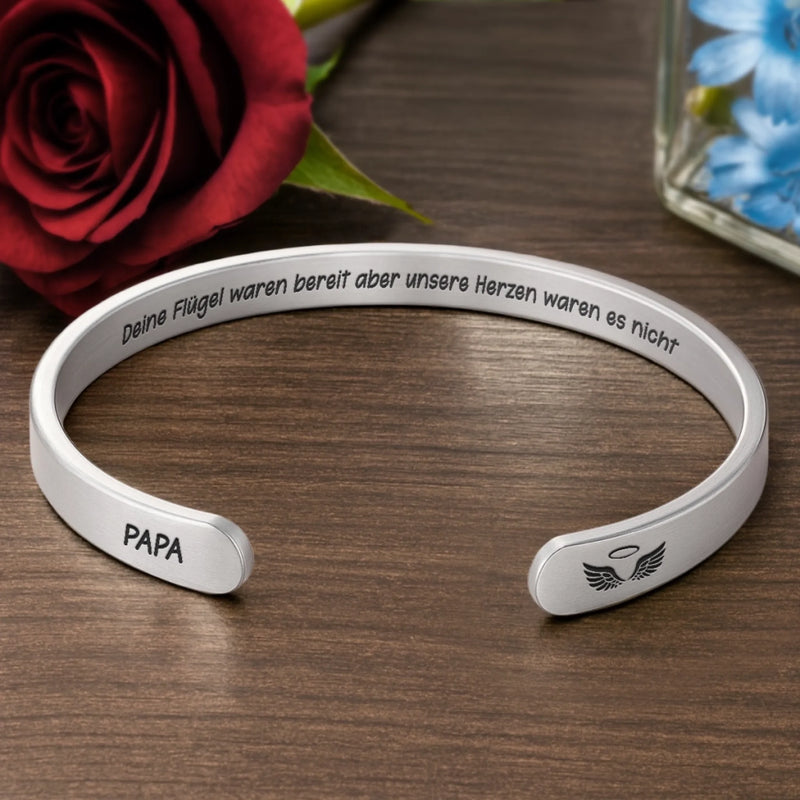 Personalisiertes Edelstahlarmband Mit Gravur – Erinnerungsgeschenk Zum Verlust Von Mama, Papa - Ich Bin Immer Bei Dir