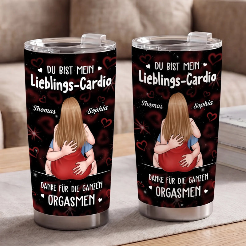 Personalisierter Becher – Geschenk für Paar – Du Bist Mein Lieblings-Cardio