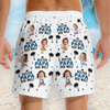Personalisierte Herren-Badeshorts mit Foto – Geschenk für Papa, Opa – Bester Mann aller Zeiten