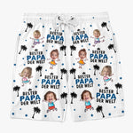 Personalisierte Herren-Badeshorts mit Foto – Geschenk für Papa, Opa – Bester Mann aller Zeiten