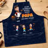 Personalisierte Schürze Mit Tasche mit Photo – Vatertagsgeschenk für Papa, Opa – Der Grill Läuft Besser Mit Papa