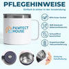 Personalisierter Foto-Thermosbecher mit Henkel – Geschenk für Einen Neuen Papa – Bald Darfst Du Mich Im Arm Tragen