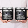 Personalisierter Foto-Thermosbecher mit Henkel – Geschenk für Einen Neuen Papa – Bald Darfst Du Mich Im Arm Tragen