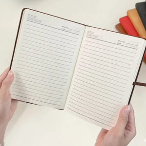 Personalisierte Notizbuch Aus Leder – Geschenk Für Camper & Campingpaare – Und So Beginnt Das Abenteuer