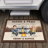 Personalisierte Fußmatte – Geschenk Für Camper & Campingpaare – Campingpartner fürs Leben