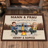 Personalisierte Fußmatte – Geschenk Für Camper & Campingpaare – Campingpartner fürs Leben