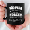 Personalisierte Schwarzer Tasse mit Photo – Geschenk für einen neuen Papa – Kleines Wunder Unterwegs