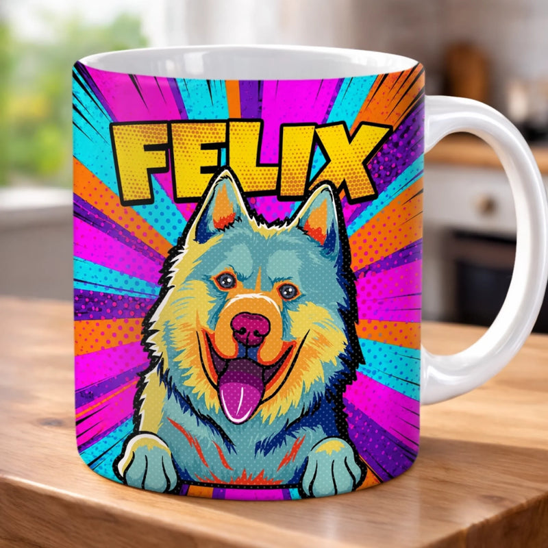 Personalisierte Tasse mit 3D-Effekt – Geschenk Für Hundeliebhaber – Mehr Fell, Mehr Liebe