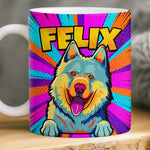 Personalisierte Tasse mit 3D-Effekt – Geschenk Für Hundeliebhaber – Mehr Fell, Mehr Liebe