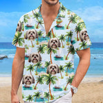 Personalisiertes Hawaiihemd mit Foto – Geschenk für Familie, Haustierbesitzer – Echter Urlaubsmodus