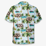 Personalisiertes Hawaiihemd mit Foto – Geschenk für Familie, Haustierbesitzer – Echter Urlaubsmodus
