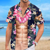 Personalisiertes Hawaiihemd mit Foto – Geschenk für Familie – Schöne Zeiten und Bräunungsstreifen