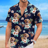 Personalisiertes Hawaiihemd mit Foto – Geschenk für Familie, Haustierbesitzer – Ruhe bewahren und am Strand bleiben