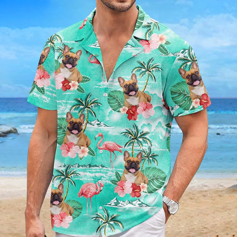 Personalisiertes Hawaiihemd mit Foto – Geschenk für Familie, Haustierbesitzer – Hawaiianische Familie