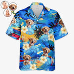Personalisiertes Hawaiihemd mit Foto – Geschenk für Familie, Haustierbesitzer – Wir genießen unseren Sommer