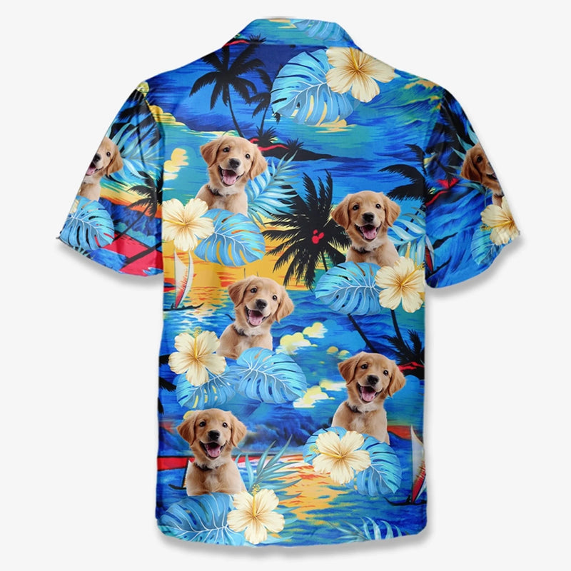 Personalisiertes Hawaiihemd mit Foto – Geschenk für Familie, Haustierbesitzer – Wir genießen unseren Sommer