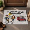 Personalisierte Fußmatte – Geschenk Für Camper & Campingpaare – Zuhause Ist Da, Wo Wir Parken