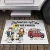 Personalisierte Fußmatte – Geschenk Für Camper & Campingpaare – Zuhause Ist Da, Wo Wir Parken