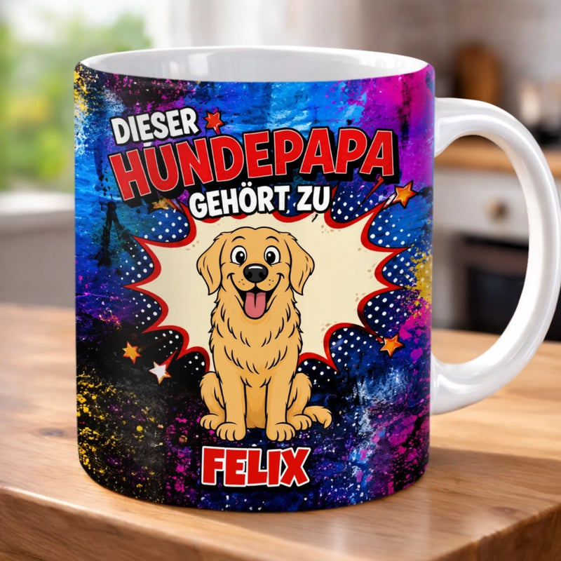 Personalisierte Tasse mit 3D-Effekt – Geschenk Für Hundeliebhaber – Felix Macht Alles Besser