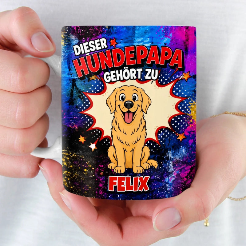 Personalisierte Tasse mit 3D-Effekt – Geschenk Für Hundeliebhaber – Felix Macht Alles Besser