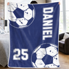 Personalisierte Decke - Geschenk für Fußballfans, Sportfans – Spiel an, Sorgen aus