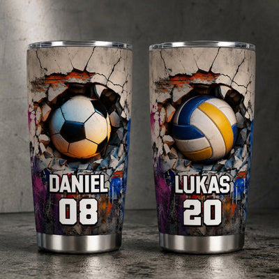 Personalisierter Becher – Geschenke für Sportbegeisterte – Trainieren, Kämpfen, Gewinnen